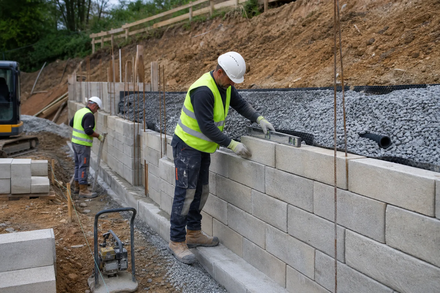 mur de soutènement Brest — Murs de soutènement